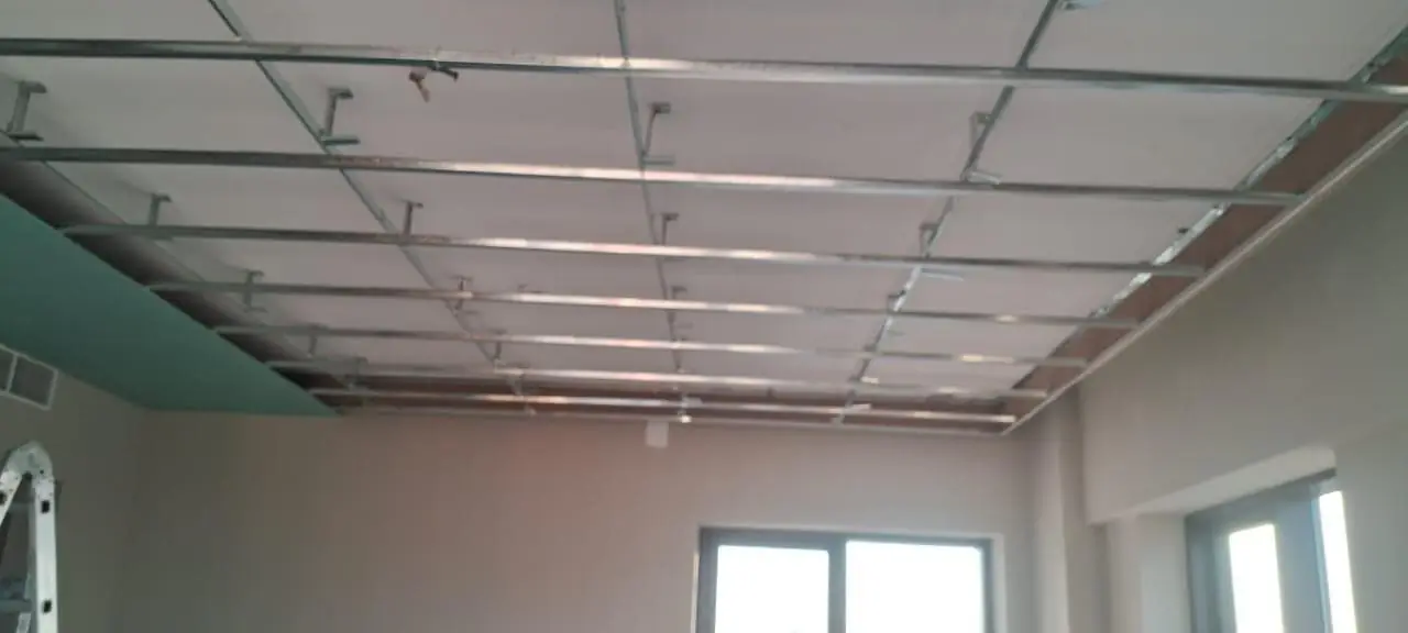 Interior ceiling works, site view 2