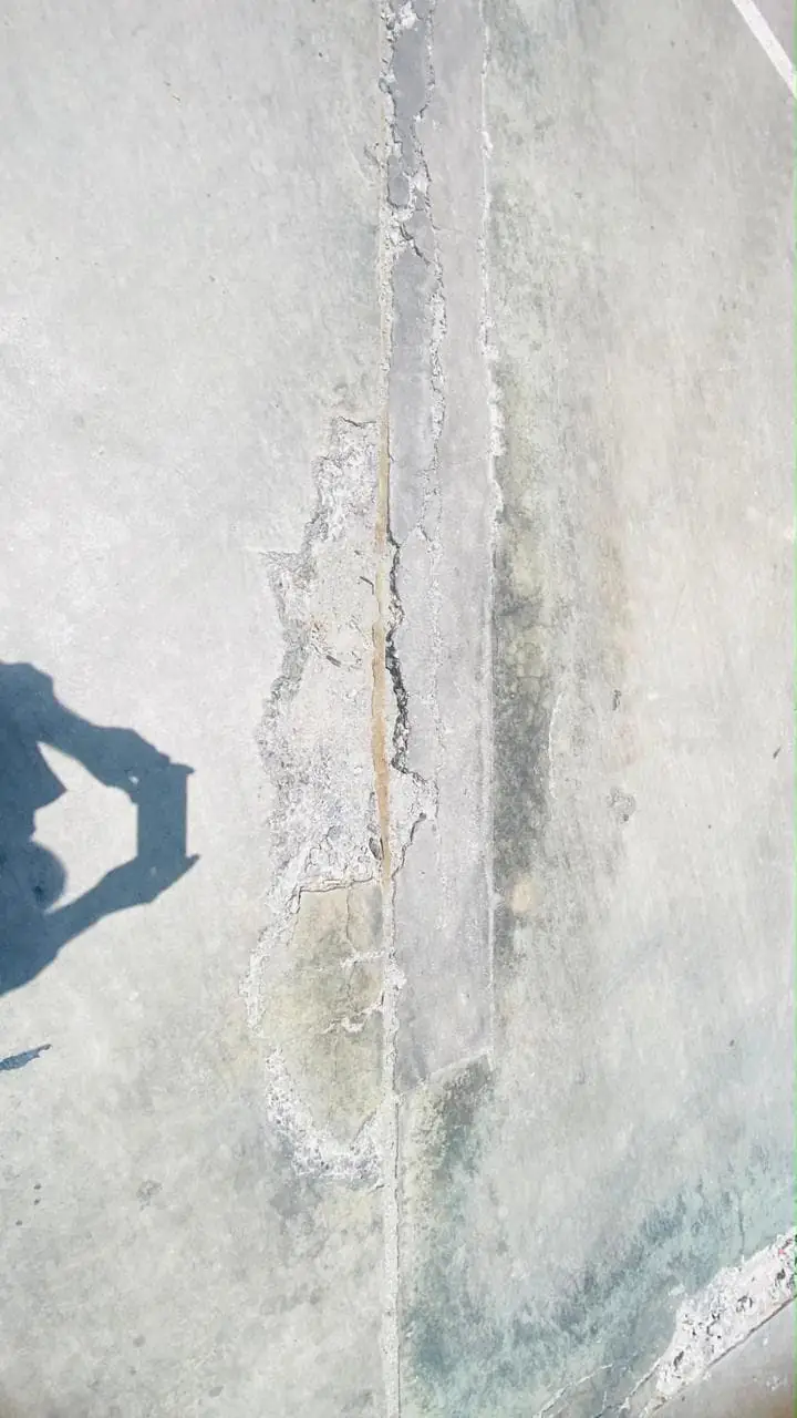 Slab patch repair & waterproofing, site view 6